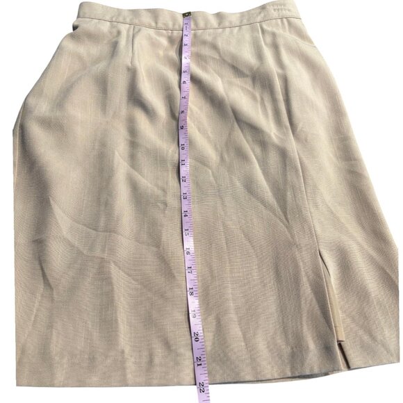 Sag Harbor vintage cream 2 piece skirt suit oversize blazer sz 8 - Picture 8 of 16